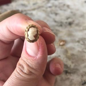 Vintage cameo earrings